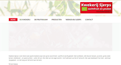 Desktop Screenshot of kwekerijsjerps.nl
