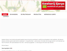 Tablet Screenshot of kwekerijsjerps.nl